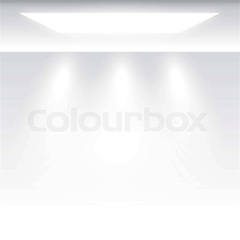 White grey empty studio room background with light, template mock up for display of content or product, stock photo