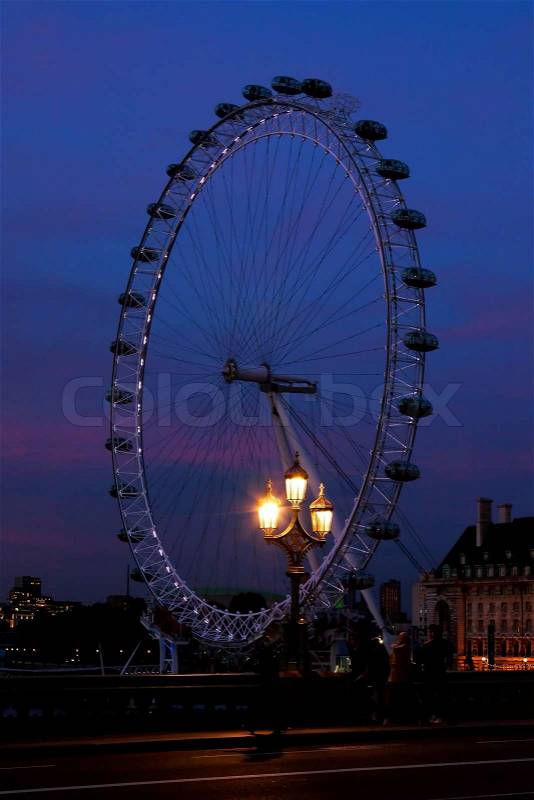 London eye: New London Landmark, stock photo