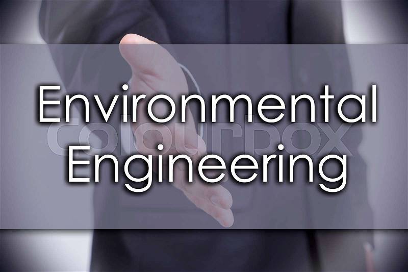 Environmental Engineering - business concept with text - horizontal image, stock photo