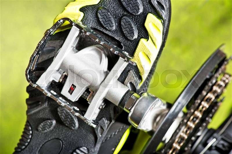 Detail Of Cycle Track With Pedal, stock photo