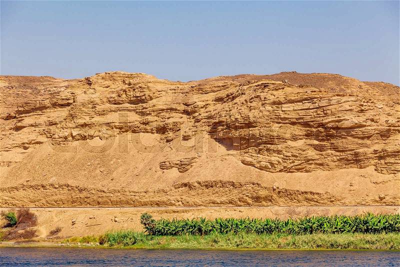 Nile river. Egyptian Nile, stock photo
