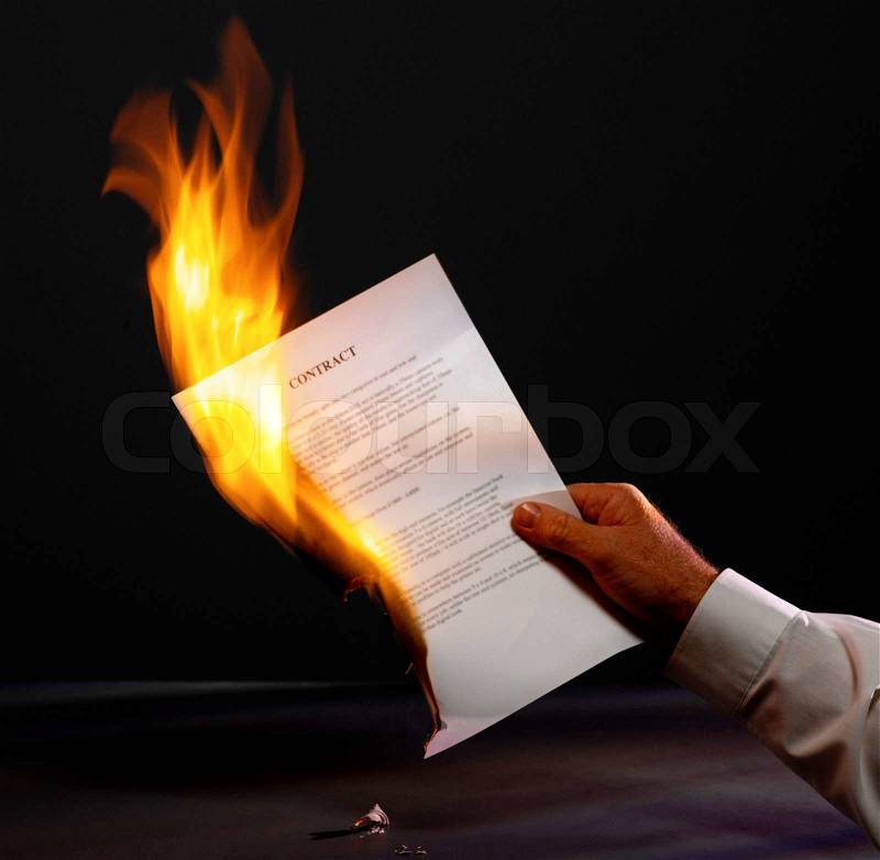Fire paper, stock photo
