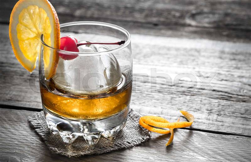 Old Fashioned Cocktails, stock photo