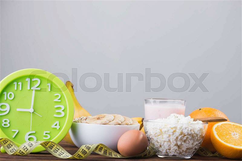 Healthy and proper food. sweet breakfast. diet concept, stock photo