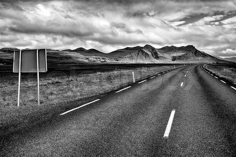 Ring road (nember 1) of Iceland, stock photo