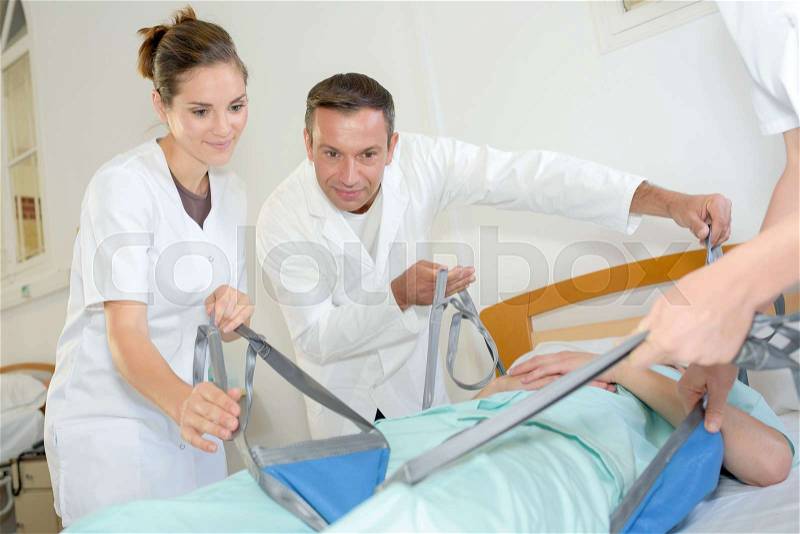 Improvement on physical therapy, stock photo