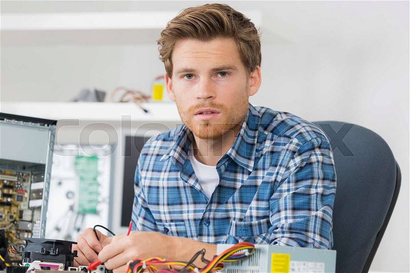 The complex computer project, stock photo