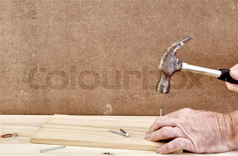 A studio photo of workshop tool bench, stock photo