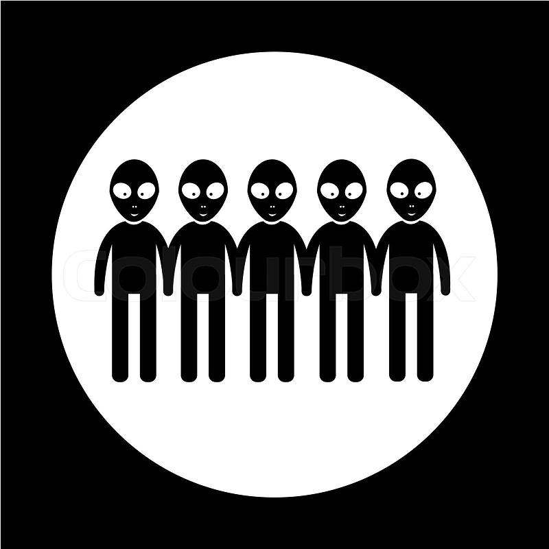 Alien Icon, vector
