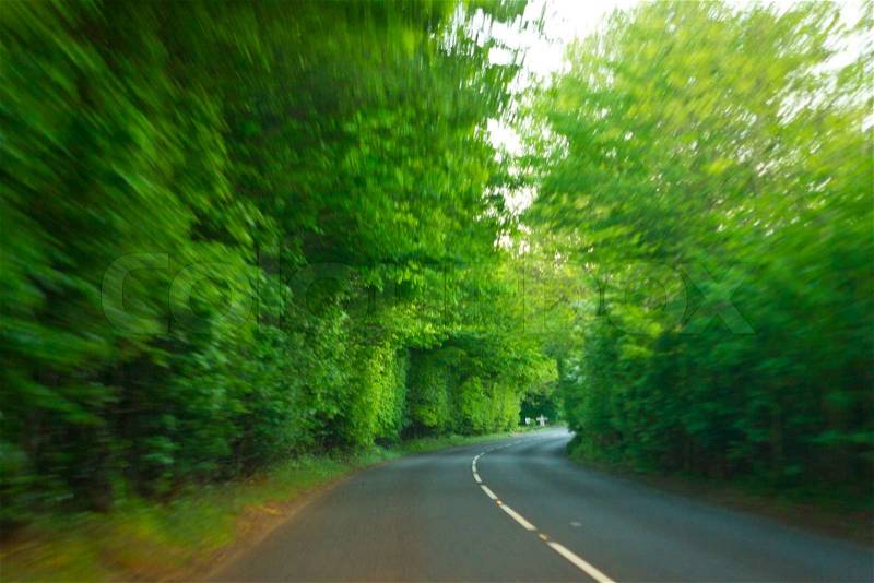 Road in England. May 2011, stock photo
