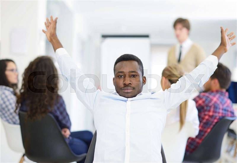 Multi ethnic business people, entrepreneur, business - small business concept, stock photo