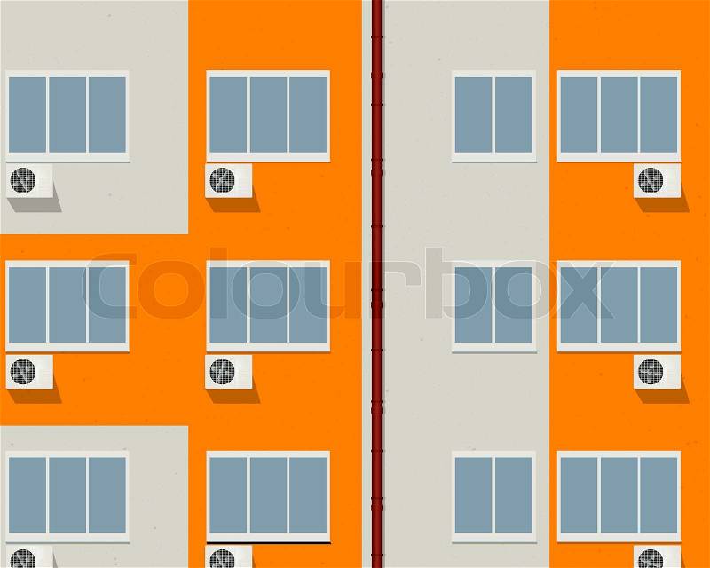 Block of flats - apartment building background, stock photo