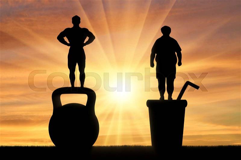 Thick and athletic man. Concept of lifestyle, stock photo