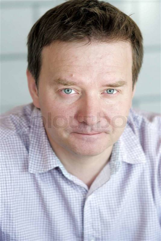 Portrait of middle age man, stock photo