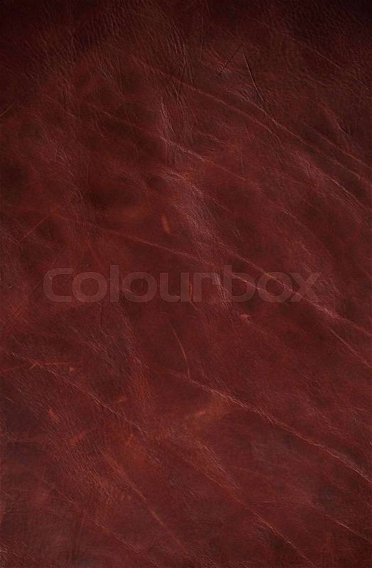 Surface of the old leather sheet and scratched, stock photo
