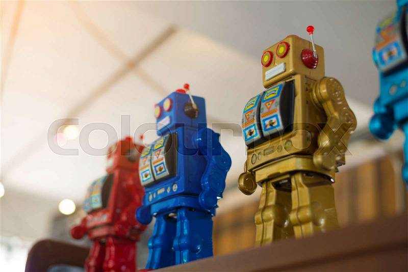 Retro robot, stock photo