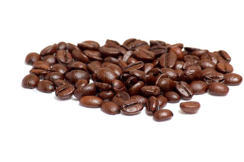 Aroma of coffee beans isolated on a Stock Photo
