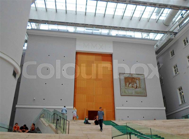 Interior of the General Staff Building, the part of the State Hermitage Museum in Saint Petersburg, Russia - July 2016, stock photo