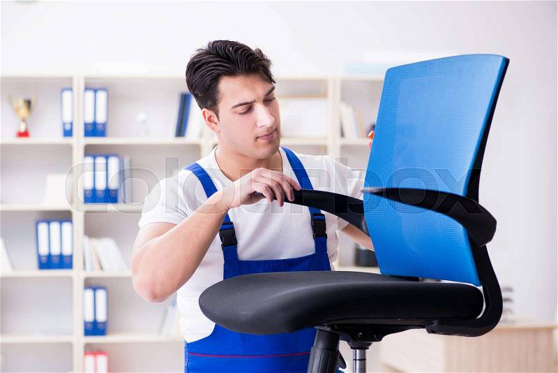 The furniture repair and assembly concept, stock photo