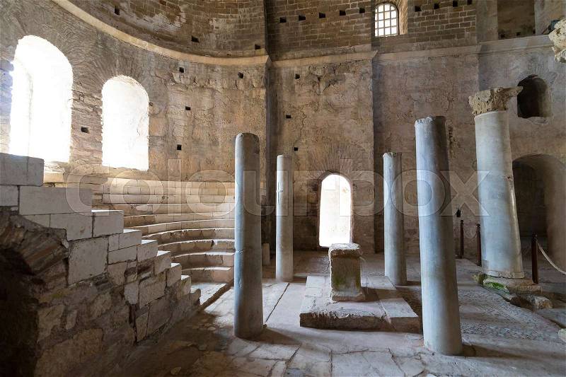 Church place of burial of St. Nicholas in Demre, Turkey, stock photo