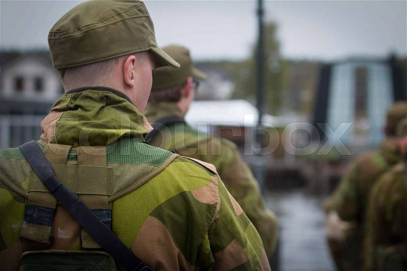 Norwegian Home Guard Forces, stock photo