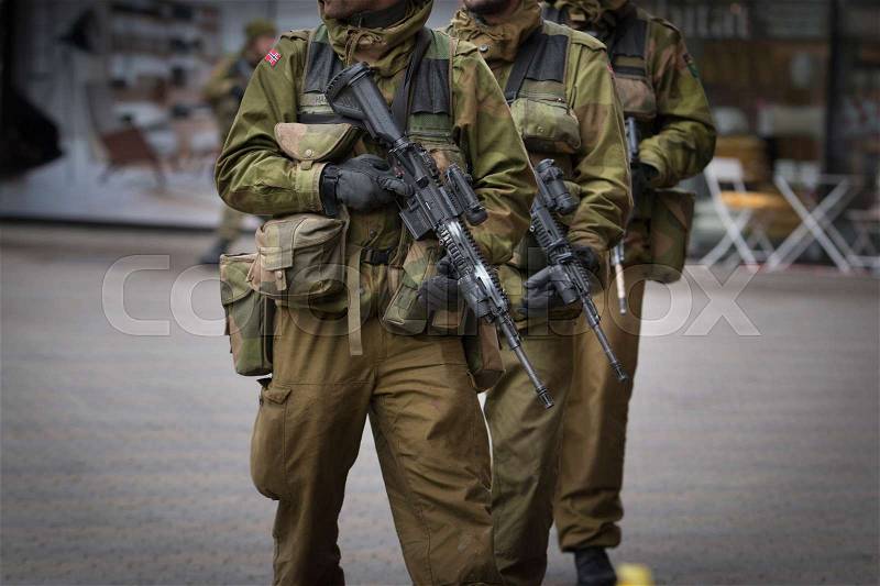 Norwegian Home Guard Forces, stock photo