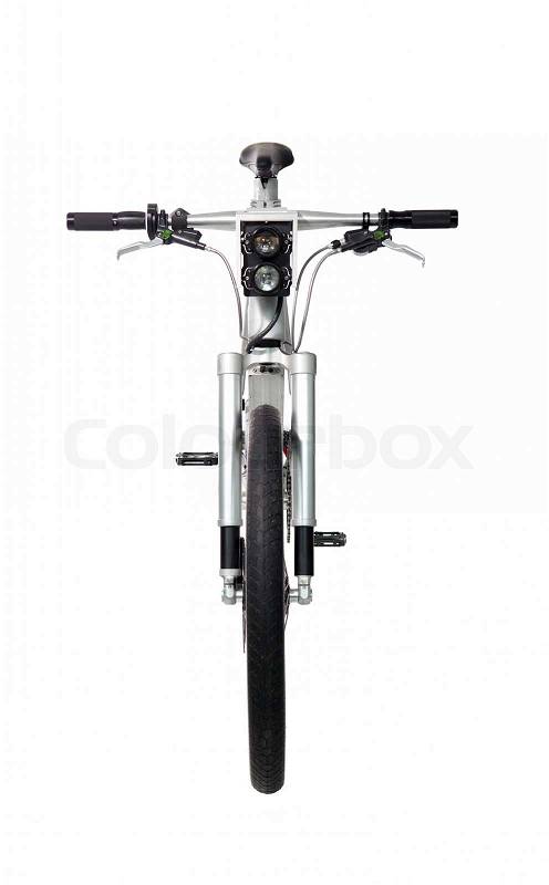 City bike isolated on a white background, stock photo