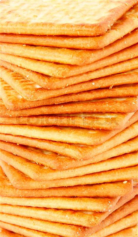 Close up of Salty Crackers, Pattern Crackers, stock photo