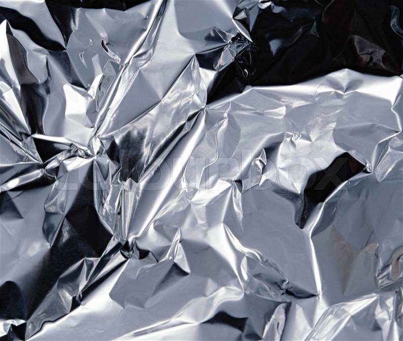 Metal foil texture can be used as background, stock photo