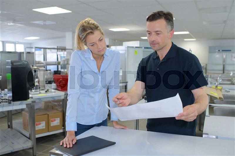 Business people sign a contract, stock photo