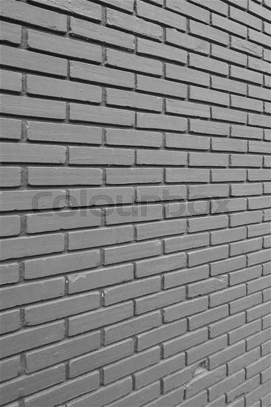 Black brick wall pattern background, stock photo