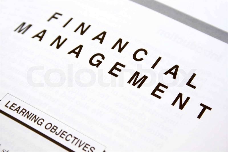 Financial document, learning objectives, stock photo