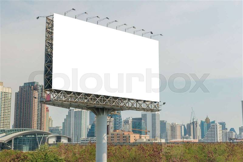 Billboard or advertising poster for advertisement concept background, stock photo