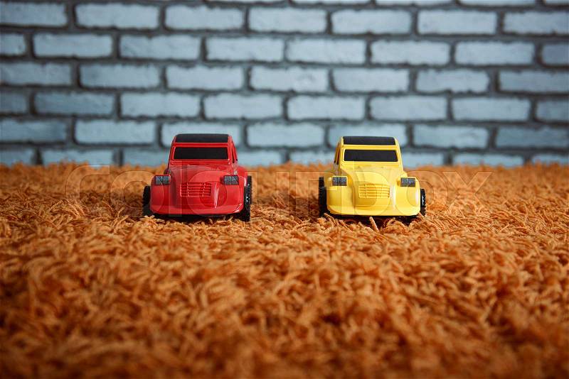 Children\'s toy car. Kids toys, stock photo