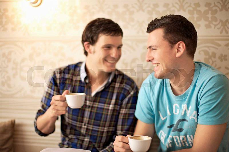 Two young people hanging out, stock photo