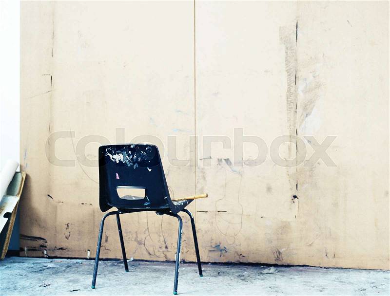Board and chair in art room, stock photo
