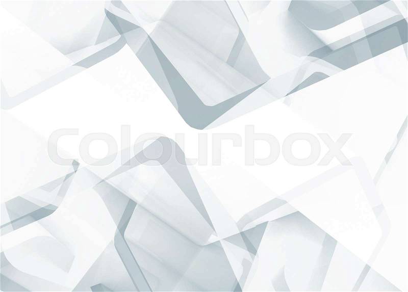 Abstract white technology background useful as a wallpaper image. 3d render illustration, stock photo