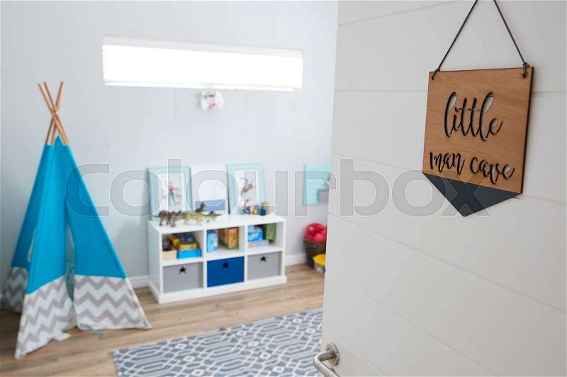 Interior Of Playroom In Stylish Contemporary Home, stock photo