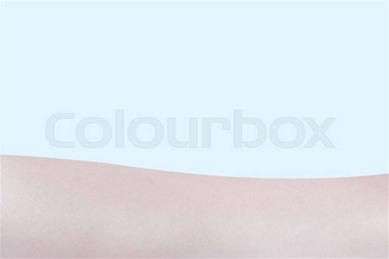 Isolated arm skin textured, stock photo
