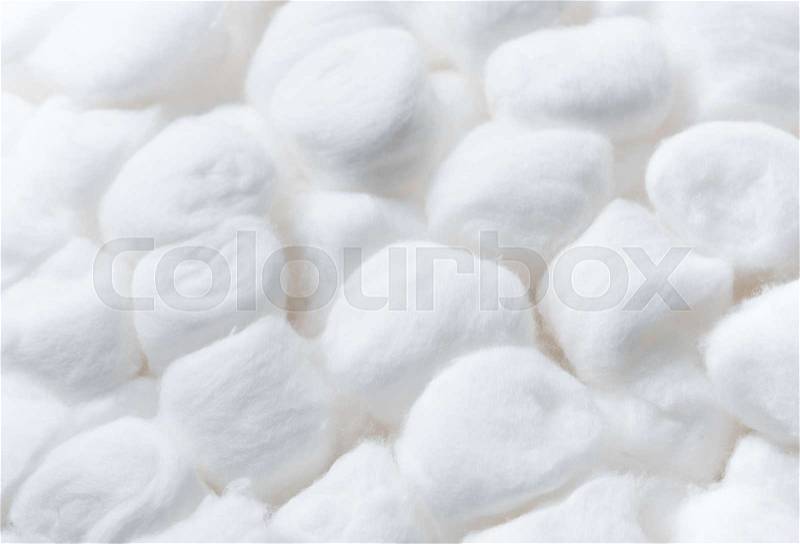 Cotton ball texture of a kind originally made from raw cotton,Cotton ball texture, stock photo