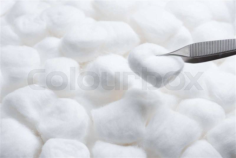 Cotton ball texture of a kind originally made from raw cotton and pliers,Cotton ball texture, stock photo