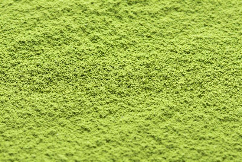 Background of green powder , stock photo