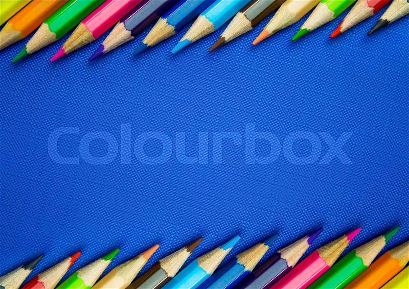 Coloured pencils, stock photo