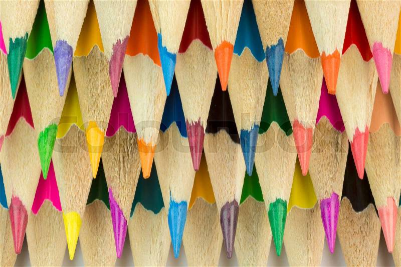 Collection of colorfull pencils as a background picture , stock photo