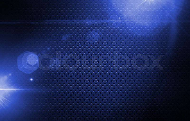 Glowing Laser Blue Mesh Background Concept Illustration, stock photo