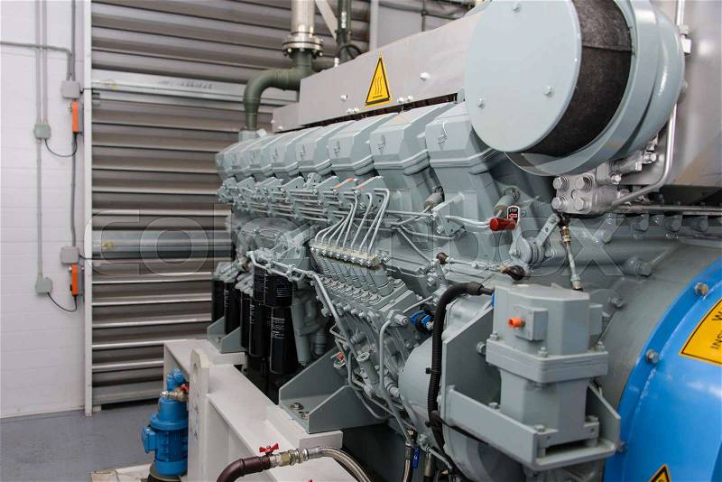 Diesel generator, stock photo