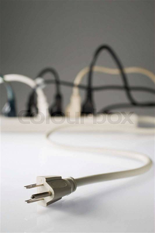Electric plug, stock photo