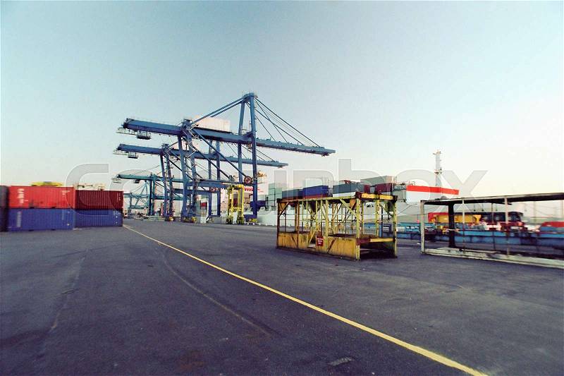 A port, stock photo