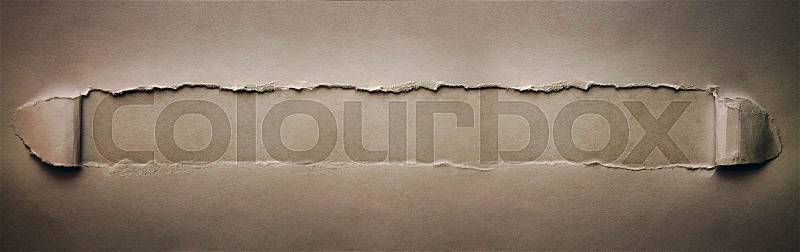 Torn paper background, stock photo