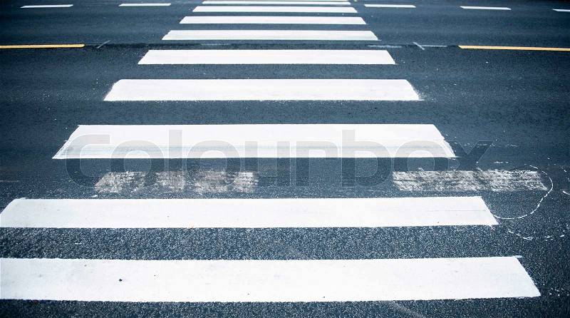 Zebra crossing, stock photo